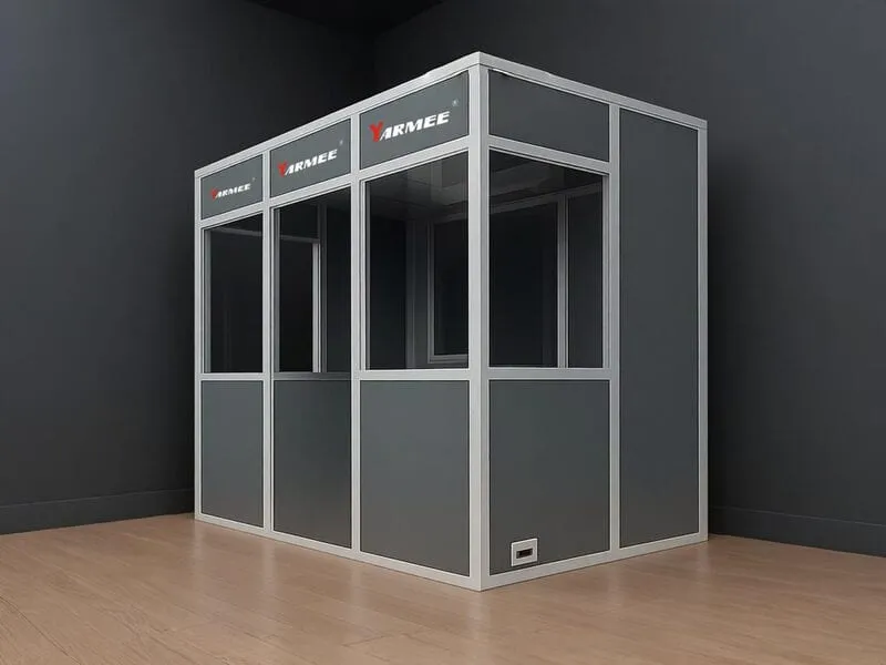 Interpreter booth for 3 interpreters