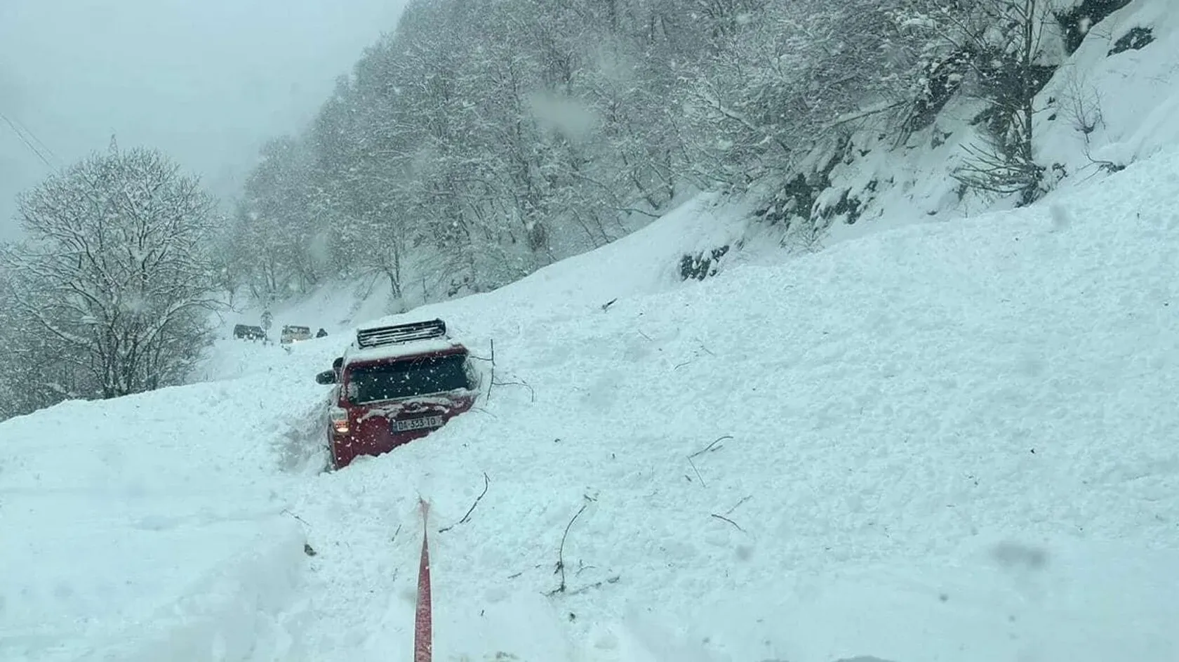 The road through the pass