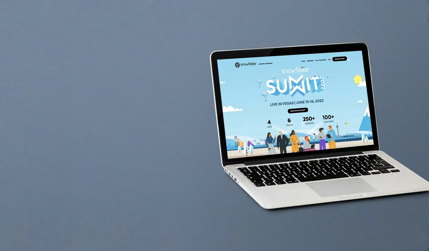 Registration form on the event website