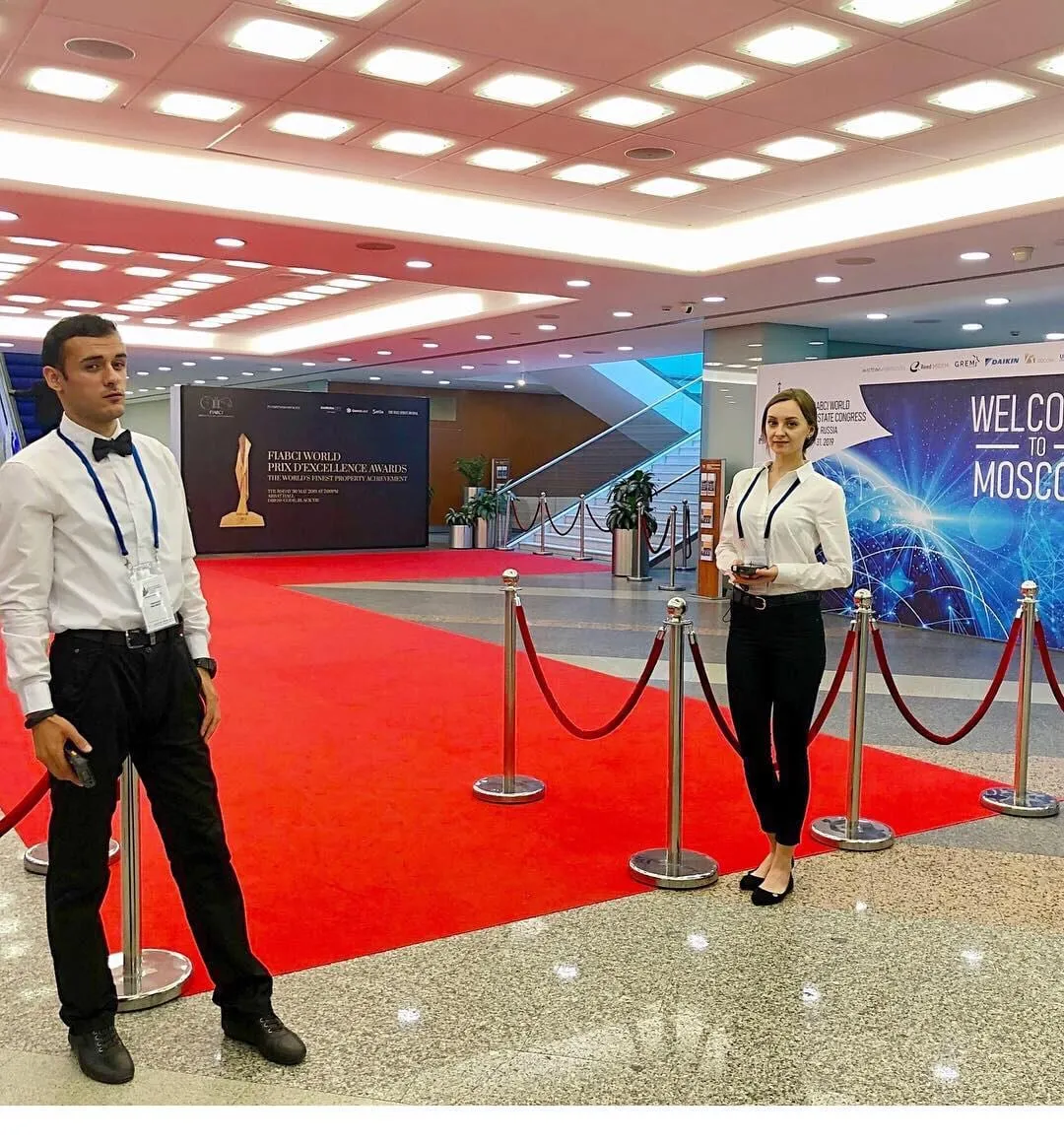 Event staff at work