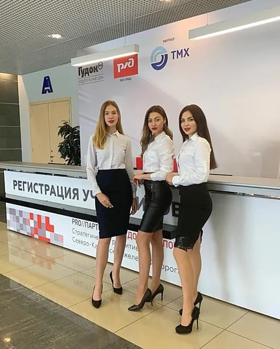 Event staff at work